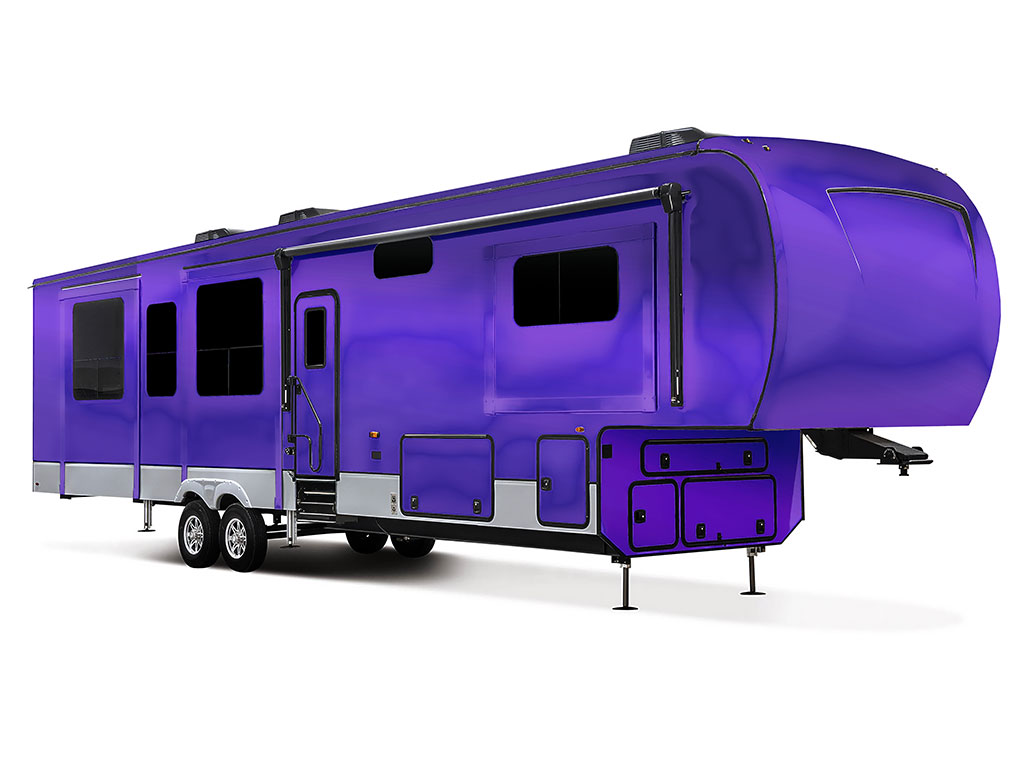 Rwraps Matte Chrome Purple Do-It-Yourself 5th Wheel Travel Trailer Wraps