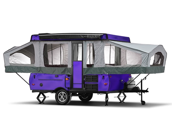 Rwraps Matte Chrome Purple Pop-Up Camper