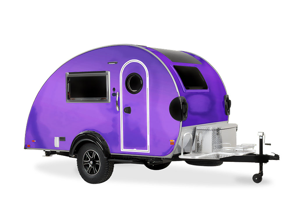 Rwraps Matte Chrome Purple DIY Tear Drop Trailer Wraps