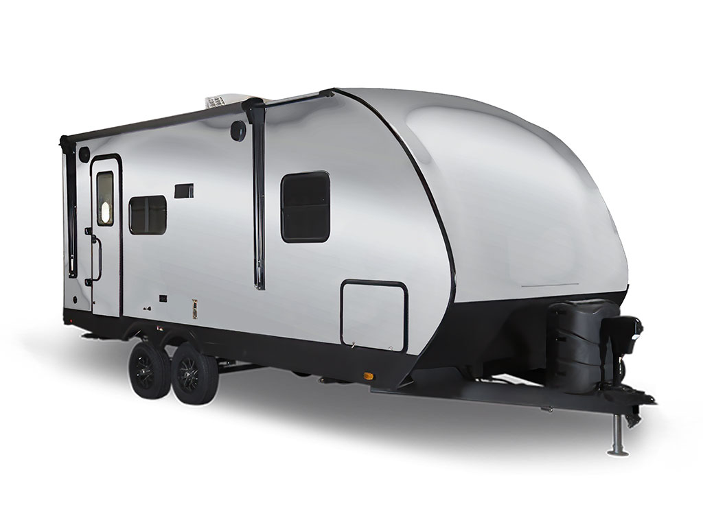 Rwraps Matte Chrome Silver Travel Trailer Wraps