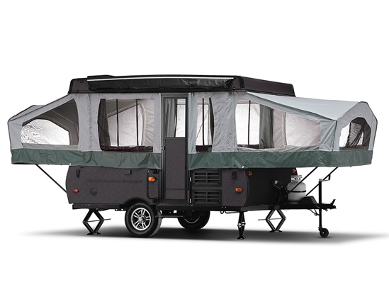 Rwraps Satin Metallic Black Pop-Up Camper