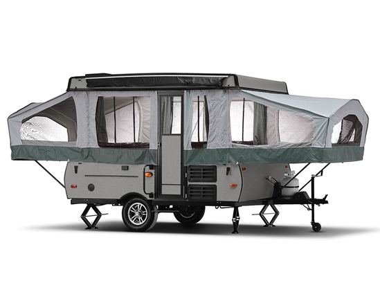 Rwraps Satin Metallic Gray Pop-Up Camper