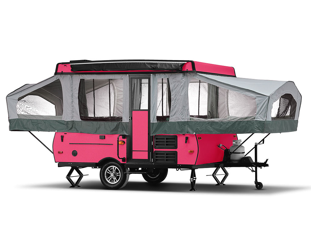 Rwraps Satin Metallic Pink Pop-Up Camper