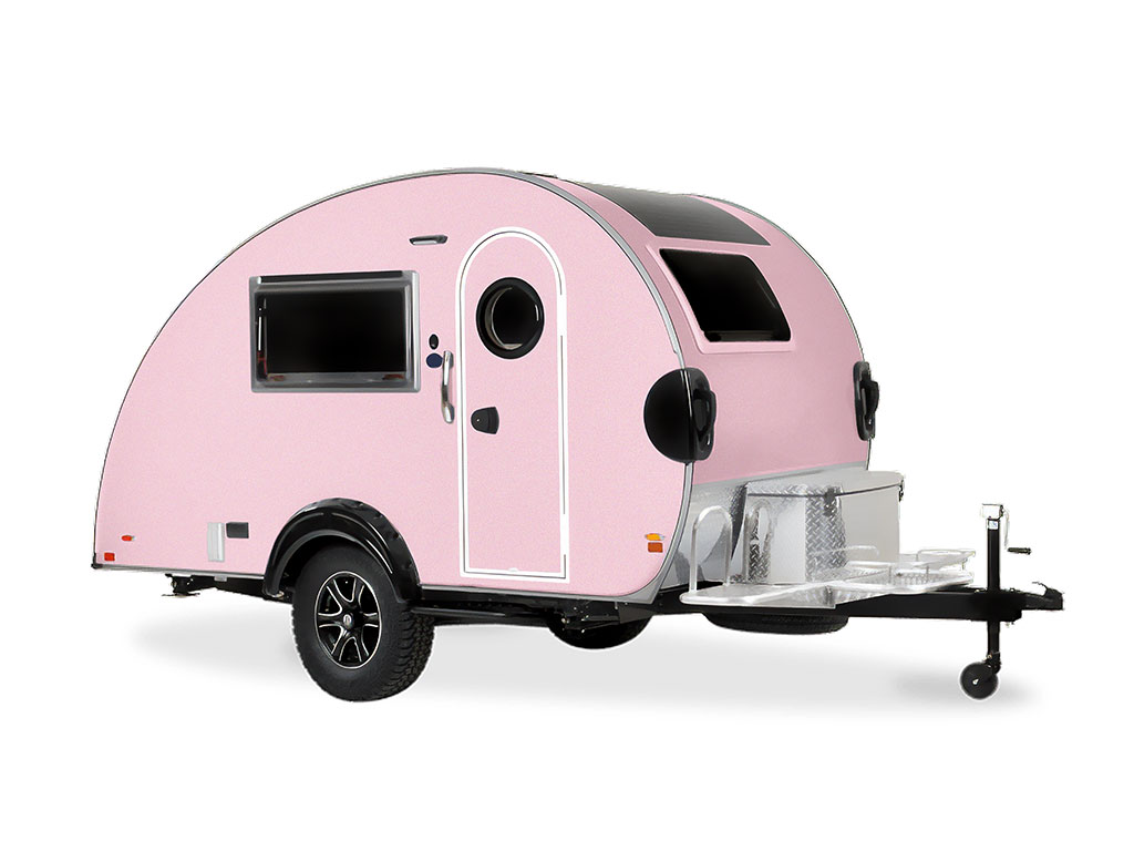 Rwraps Satin Metallic Sakura Pink DIY Tear Drop Trailer Wraps