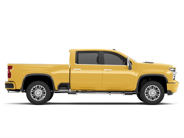 Rwraps 3D Carbon Fiber Yellow Do-It-Yourself Truck Wraps