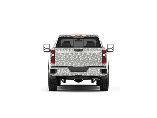 Rwraps Camouflage 3D Fractal Silver Truck Vinyl Wraps