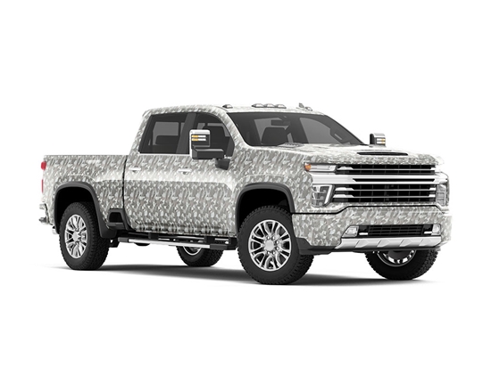 Rwraps Camouflage 3D Fractal Silver Truck Wraps