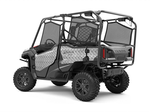 Rwraps 3D Carbon Fiber Silver (Digital) UTV Vinyl Wraps