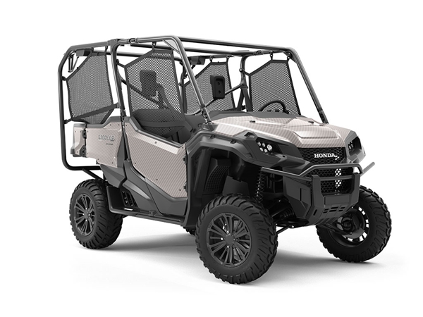 Rwraps™ 3D Carbon Fiber Silver Vinyl UTV Wrap