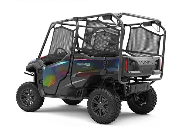 Rwraps Holographic Chrome Black Neochrome UTV Vinyl Wraps