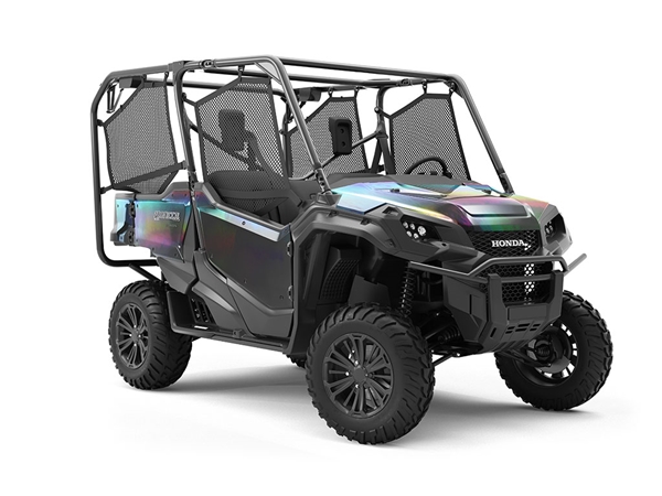 Rwraps™ Holographic Chrome Black Neochrome Vinyl UTV Wrap