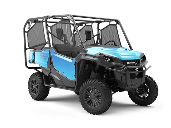 Rwraps™ Matte Chrome Light Blue Vinyl UTV Wrap