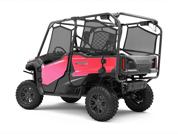 Rwraps Matte Chrome Pink Rose UTV Vinyl Wraps