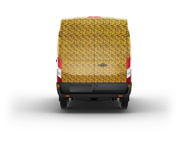 Rwraps 3D Carbon Fiber Gold (Digital) Van Vinyl Wraps