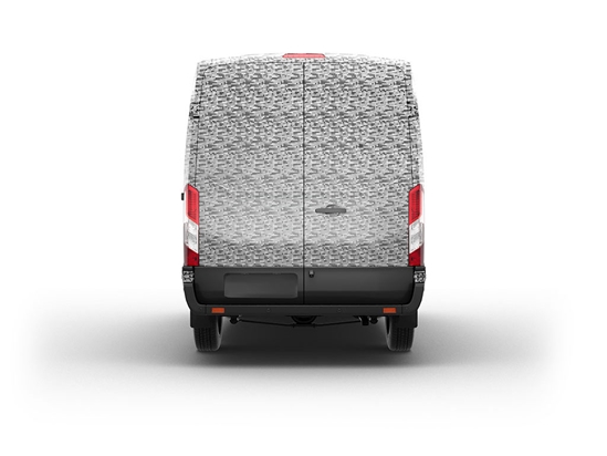 Rwraps 3D Carbon Fiber Silver (Digital) Van Vinyl Wraps