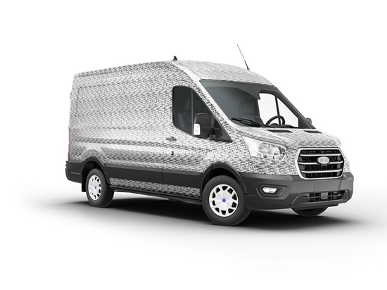 Rwraps 3D Carbon Fiber Silver (Digital) Van Wraps