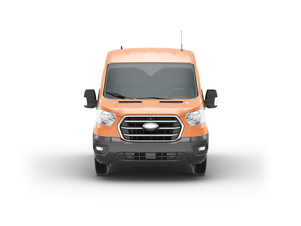 Rwraps 3D Carbon Fiber Orange DIY Van Wraps