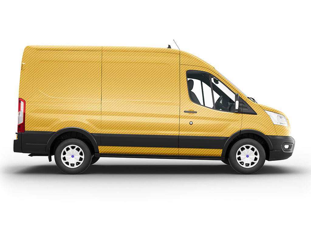 Rwraps 3D Carbon Fiber Yellow Do-It-Yourself Van Wraps