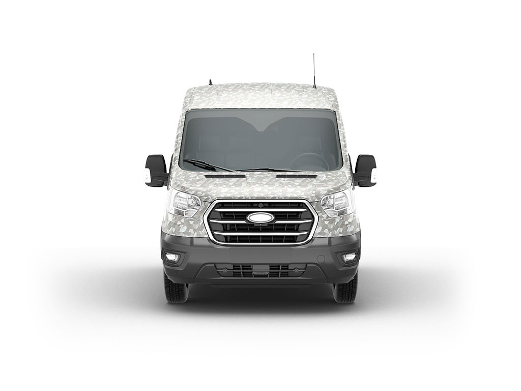 Rwraps Camouflage 3D Fractal Silver DIY Van Wraps