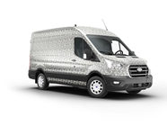 Rwraps Camouflage 3D Fractal Silver Van Wraps