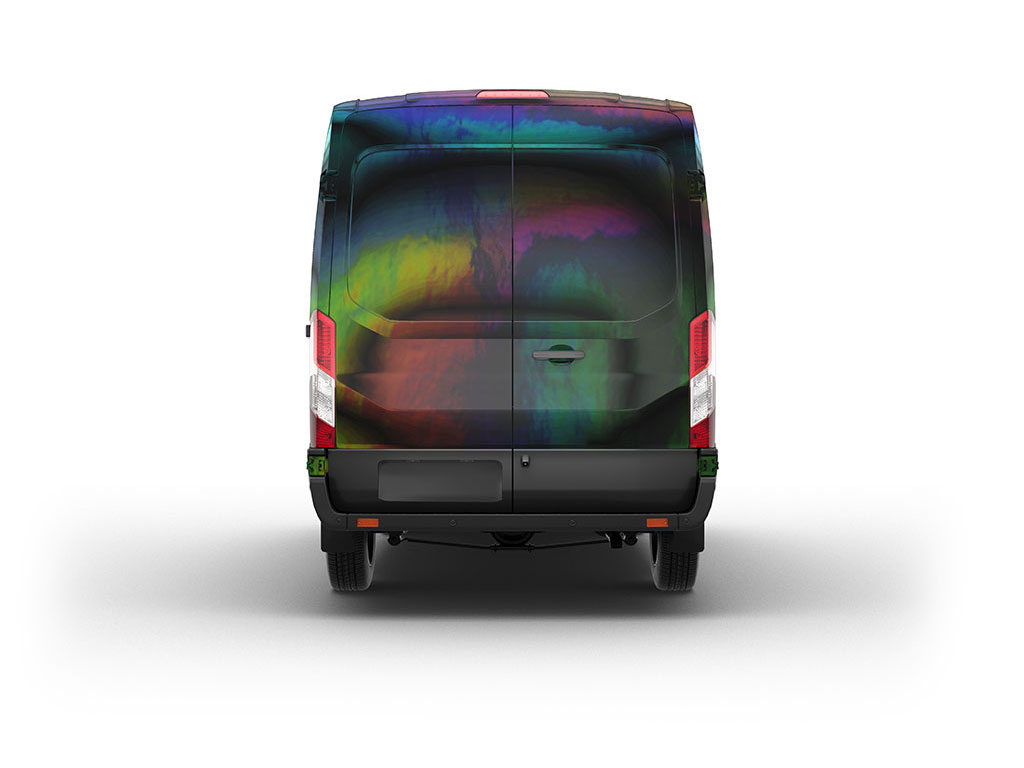 Rwraps Holographic Chrome Black Neochrome Van Vinyl Wraps