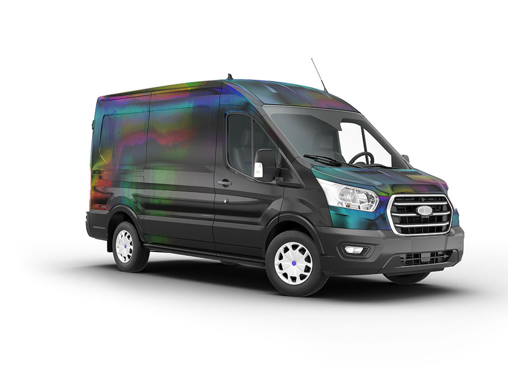 Rwraps Holographic Chrome Black Neochrome Van Wraps