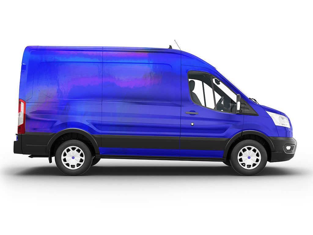 Rwraps Holographic Chrome Blue Neochrome Do-It-Yourself Van Wraps