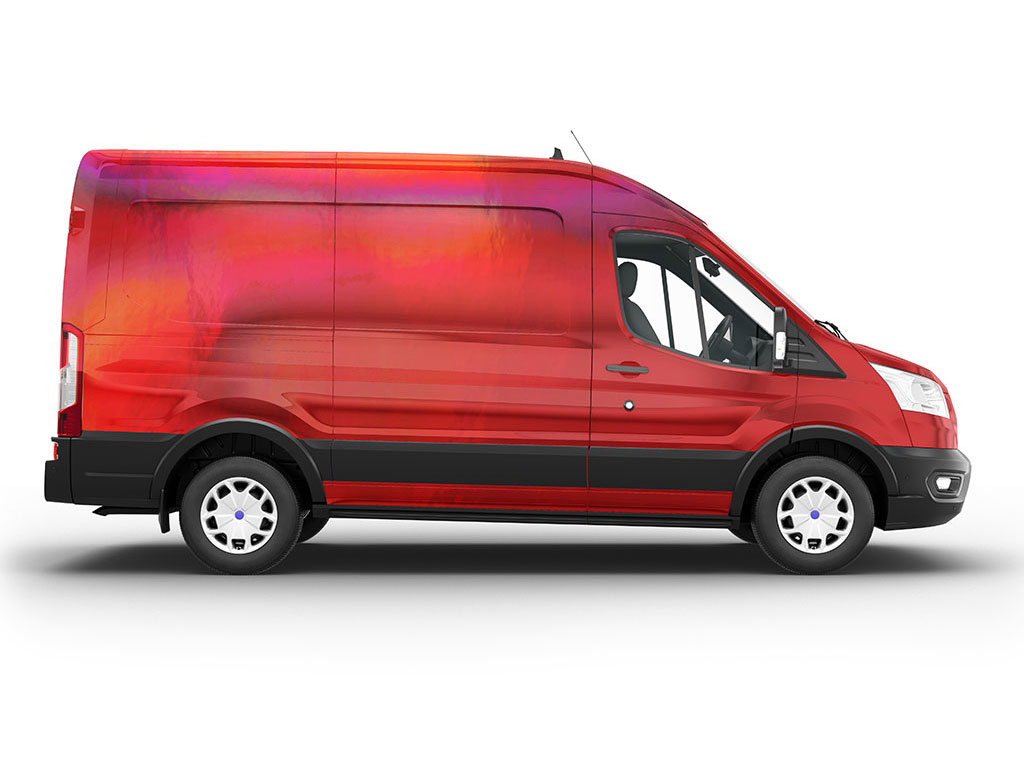 Rwraps Holographic Chrome Red Neochrome Do-It-Yourself Van Wraps