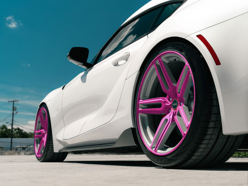 3M™ 1080 Gloss Fierce Fuchsia Wrapped Rim Example