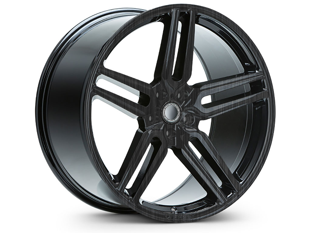 3M™ 2080 Brushed Black Metallic Vinyl Rim Wrap