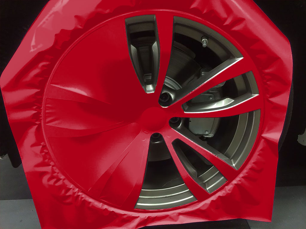 Avery Dennison™ SW900 Satin Carmine Red Custom Wheel Installation Process