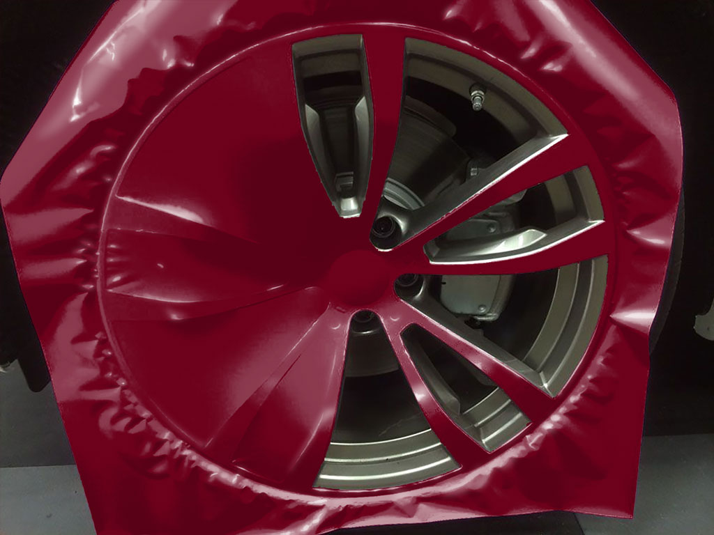 Avery Dennison™ SW900 Gloss Burgundy Custom Wheel Installation Process