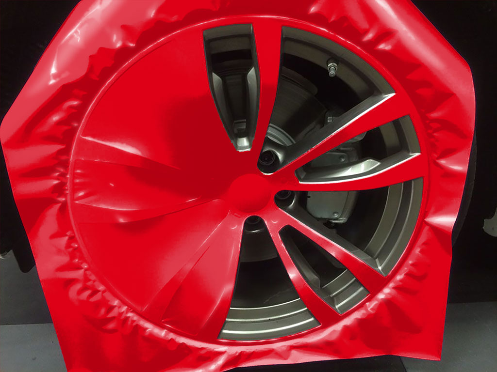 Rwraps™ Gloss Red (Racing) Custom Wheel Installation Process