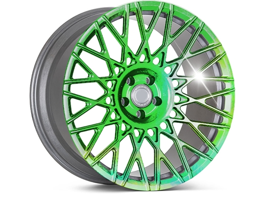 Rwraps™ Holographic Chrome Green Neochrome Vinyl Rim Wrap