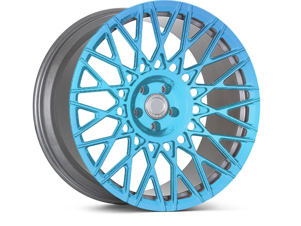 Rwraps™ Matte Chrome Light Blue Vinyl Rim Wrap