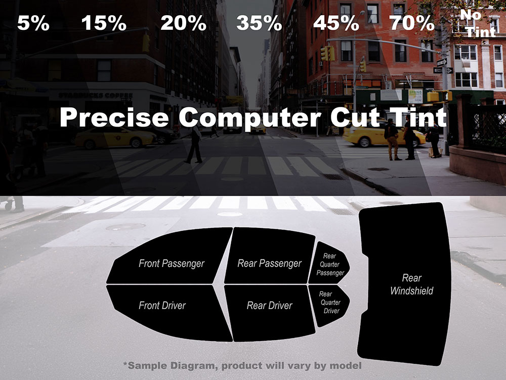 Computer Cut Auto Window Tint Diagram