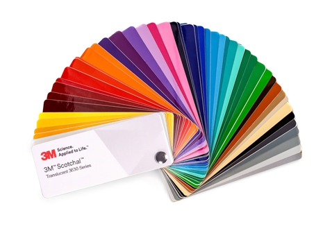 3M™ Scotchcal™ 3630 Translucent Graphic Film Sample Swatches