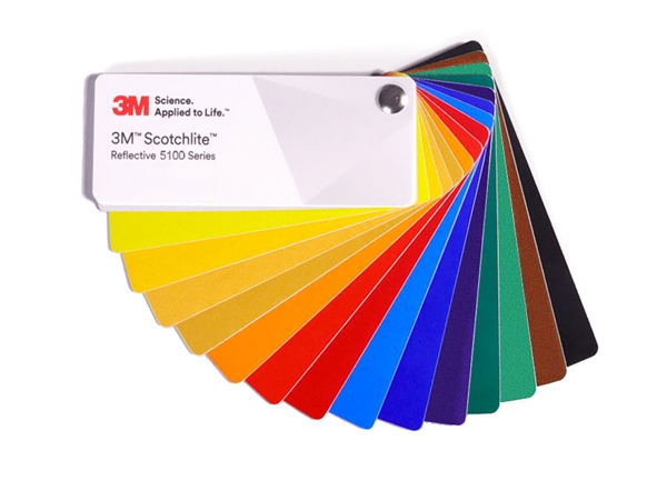 3M Scotchlite 5100 Vinyl Film Sample Swatches