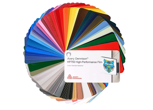 Avery Dennison HP750 Vinyl Film Sample Swatches