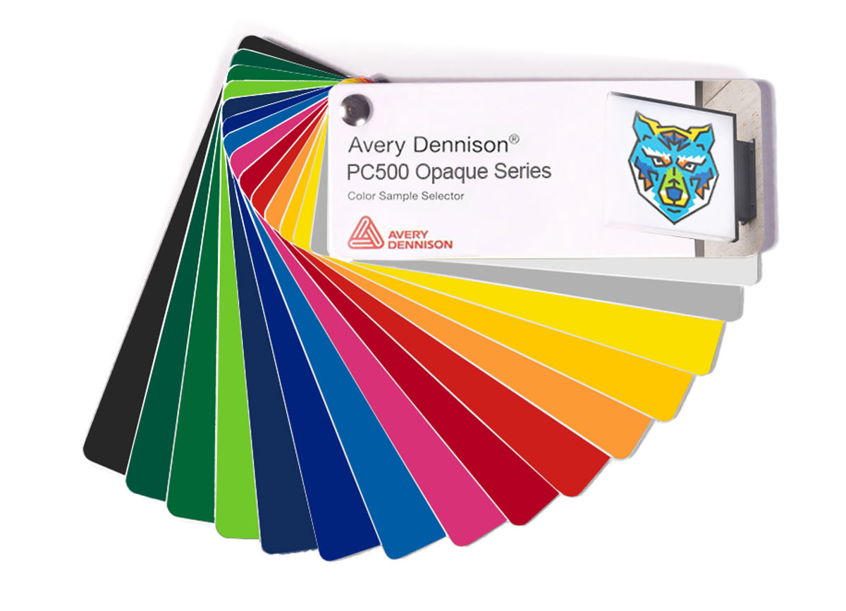 Avery Dennison PC500 Vinyl Film Sample Swatches