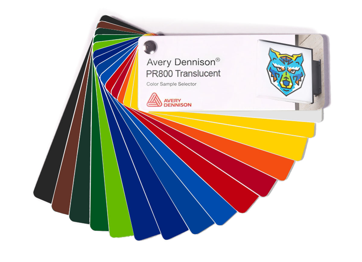 Avery Dennison PR800 Vinyl Film Sample Swatches