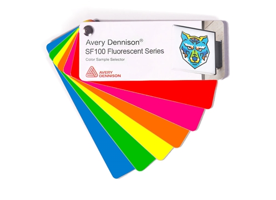 Avery Dennison SF100 Fluorescent Vinyl Film Sample Swatches