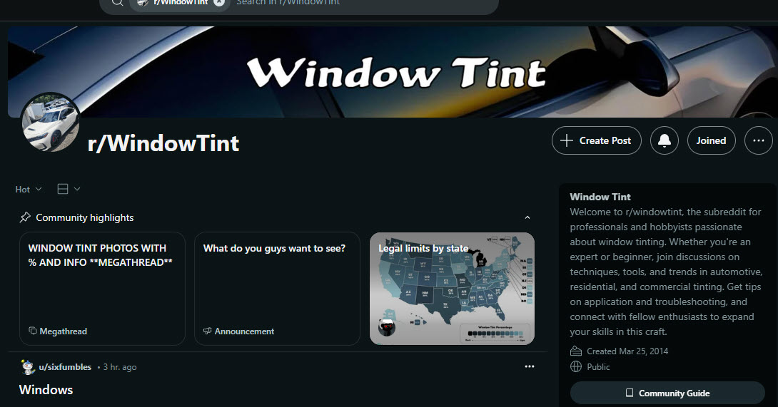 Reddit Window Tint Subreddit